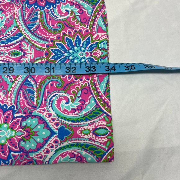 Cynthia Rowley Paisley Pineapple Sheath Dress V Neck Women's Size 4 - Picture 8 of 8